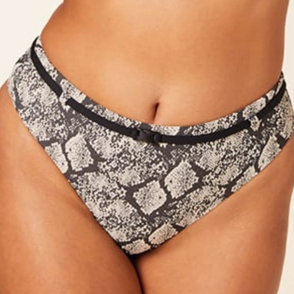 Andie swim Snake The Riviera belted‎ bikini bottom size Small NWT